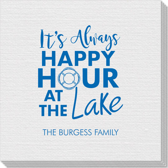 Happy Hour at the Lake Linen Like Napkins